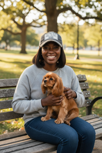 Load image into Gallery viewer, Hold My Drink While I Pet This Dog Trucker Hat Baseball Cap