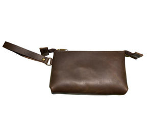 Handcrafted Oil Tanned Leather Wristlet