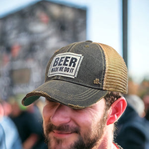 "Beer Made Me Do It" Trucker Cap - Unisex