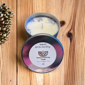 Hand Poured Coconut Soy Candle in Tin