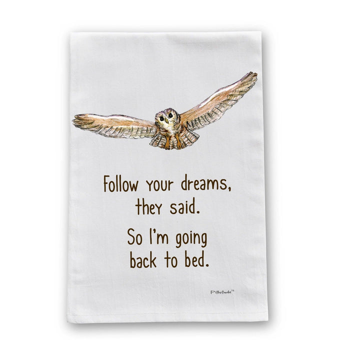 Owl Dreams Dish Towel