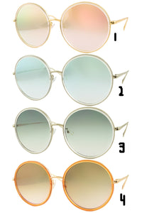 Cool Round Frame Sunglasses.