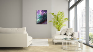 Galaxy Tidal Waves Abstract Art Pouring Painting