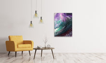 Load image into Gallery viewer, Galaxy Tidal Waves Abstract Art Pouring Painting