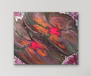 Abstract Art Pouring Painting - Treasures of Times Gone By