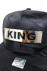 King Plaque Street Wear Snap Back Cap