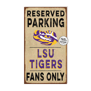 11x20 Parking LSU Fighting Tigers Sign