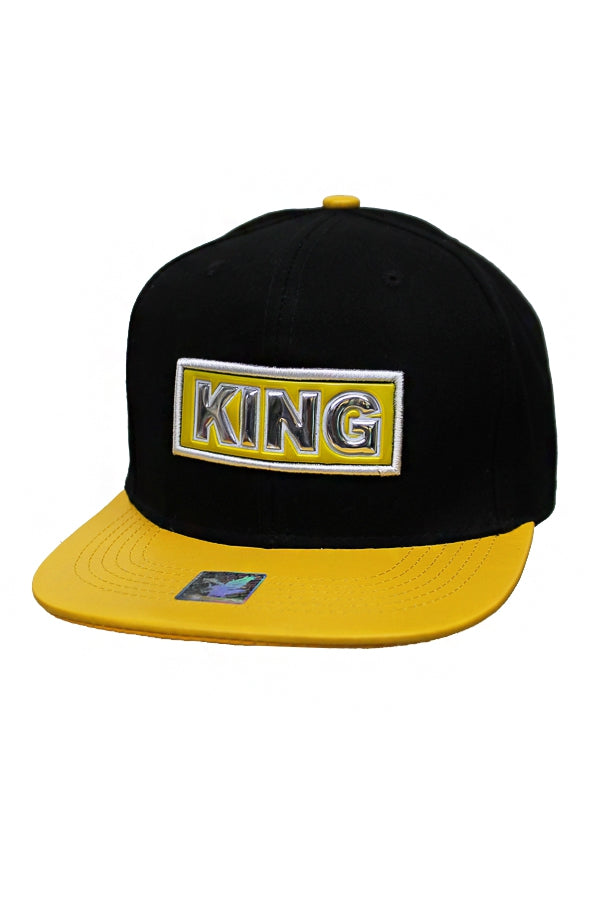 King Snap Back Cap Yellow Bill