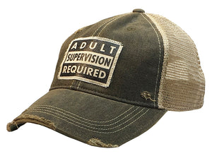 Adult Supervision Required Unisex Trucker Hat