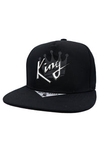 King Crown Snap Back Cap - Black