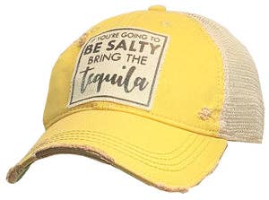 "If You're Going To Be Salty Bring" Distressed Trucker Cap