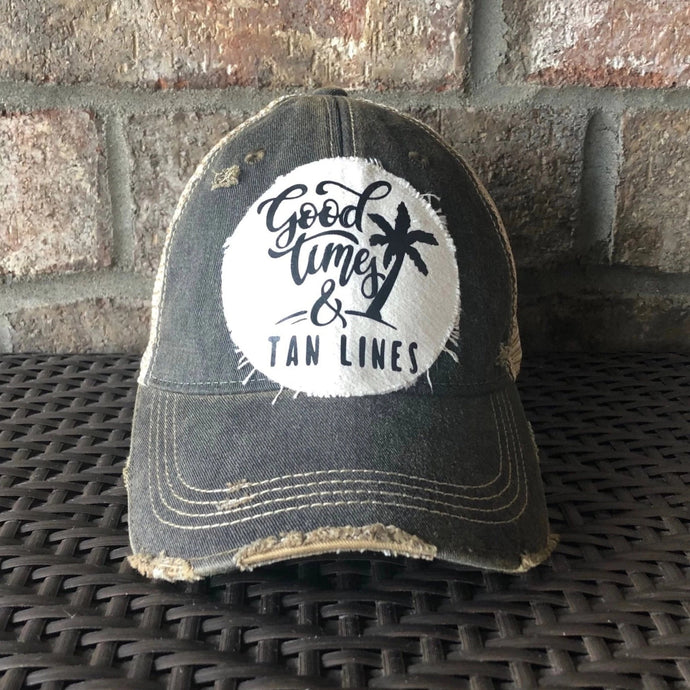 Good Times and Tan Lines Hat - Red Only