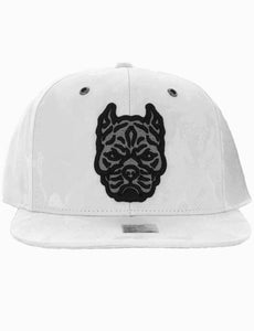 Pitbull White Camouflage Snapback Cap