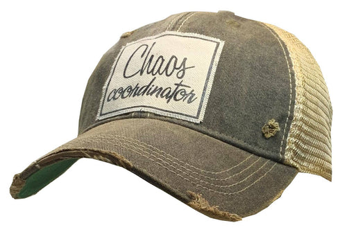 Chaos Coordinator Distressed Trucker Cap