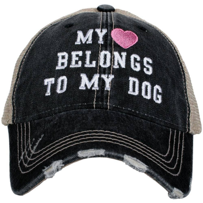 My Heart Belongs To My Dog Trucker Hats