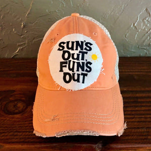 Sun's Out Fun’s Out Hat, Summer Hat - Sherbet Color