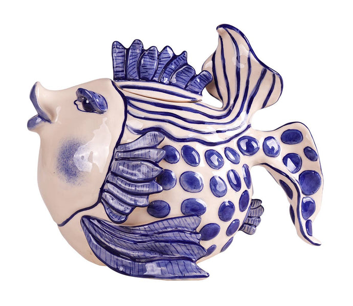 Delft Fish Teapot