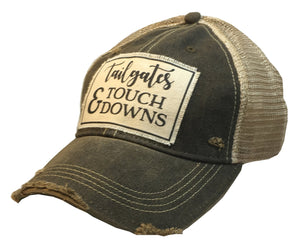 Tailgates and Touchdowns Vintage Distressed Trucker Cap